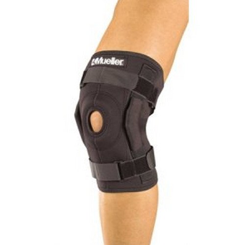 A knee brace, supports the knee, keeps the knee in placed, and prevent further injury to the knees image